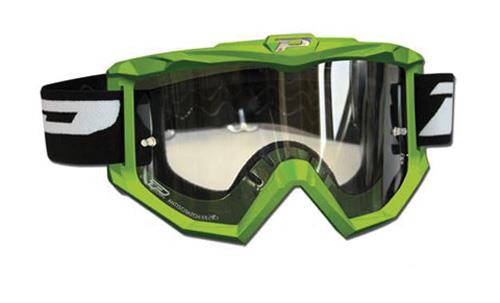 Pro Grip - Pro Grip 3201 Dual Race Line Goggles with Anti-Scratch Lens - 3201GN - Green - OSFM