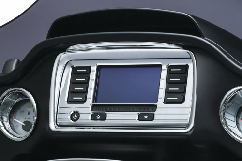 Kuryakyn - Kuryakyn Tri-Line Road Glide Boom! Box 4.3 Stereo Trim - Chrome - 6966