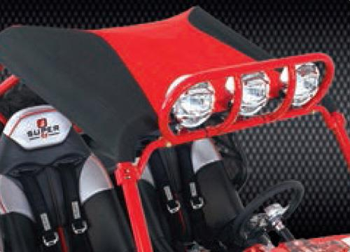 Koronis Parts Inc - Koronis Parts Inc Beard Bimini Top - Black/Red - 875-201-82