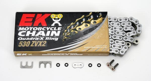 EK Chain - EK Chain 530 ZVX2 Series Chain - 130 Links - Chrome - 903-530ZVX2-130/C