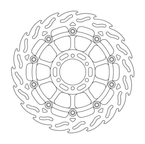 Moto-Master - Moto-Master Flame Brake Disc - 113010