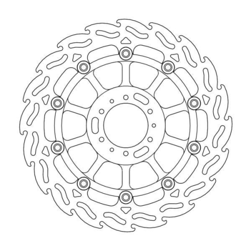 Moto-Master - Moto-Master Flame Brake Disc - 113030