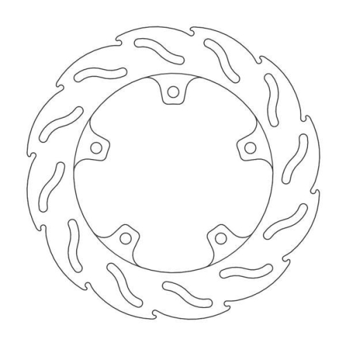 Moto-Master - Moto-Master Flame Brake Disc - 110416