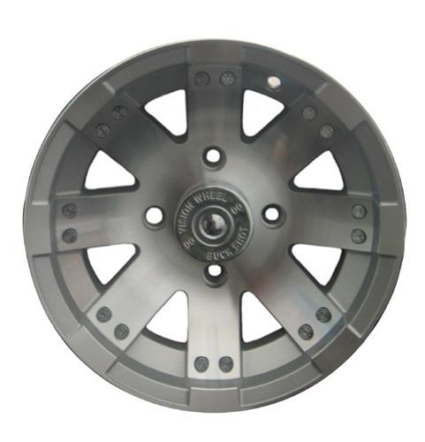 Vision Wheel - Vision Wheel Type 158 Buck Shot Wheel - 12x7 - 4+3 Offset - 4/115 - Silver - 158-127115M4