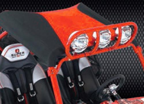 Koronis Parts Inc - Koronis Parts Inc Beard Bimini Top - Black/Orange - 875-212-79