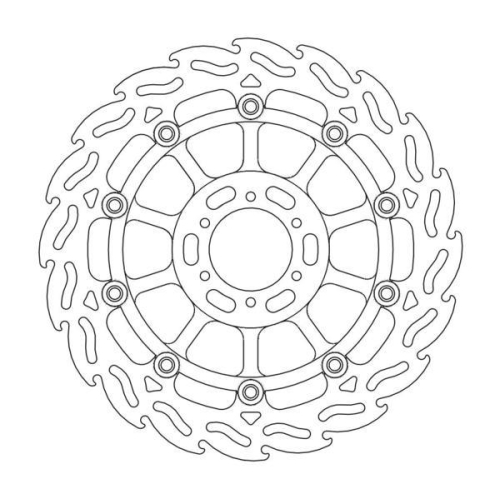 Moto-Master - Moto-Master Flame Brake Disc - 113022
