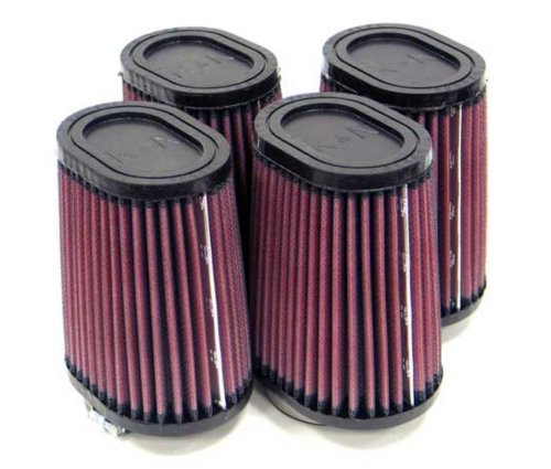 K&N Engineering - K&N Engineering Universal Oval Tapered Air Filter - Rubber End Cap - RU-2754