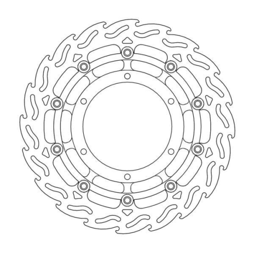 Moto-Master - Moto-Master Flame Brake Disc - 113050