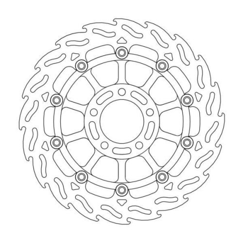 Moto-Master - Moto-Master Flame Brake Disc - 113026