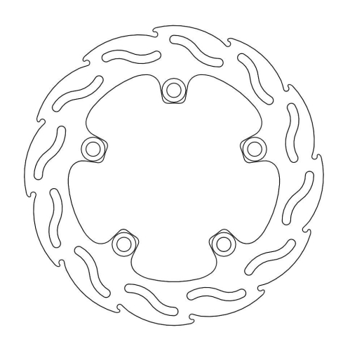 Moto-Master - Moto-Master Flame Brake Disc - 110266