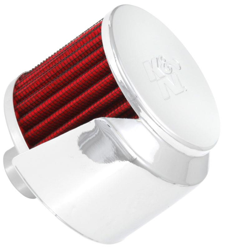 K&N Engineering - K&N Engineering Steel Base Crankcase Vent Filter with Shield - 1in. I.D. - 62-1520