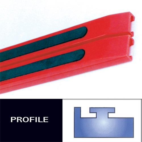 Hiperfax - Hiperfax Profile #11 Teflon Slides - 49-1/2in. - Red - 51