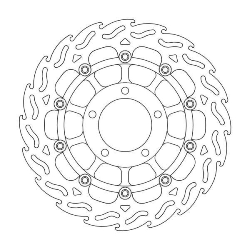 Moto-Master - Moto-Master Flame Brake Disc - 113044