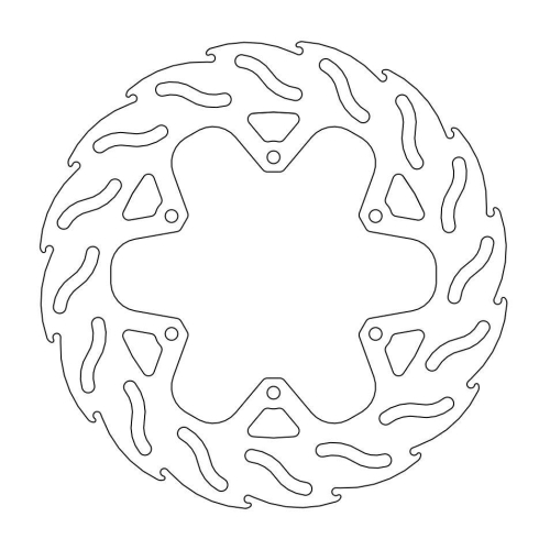 Moto-Master - Moto-Master Flame Brake Disc - 110425