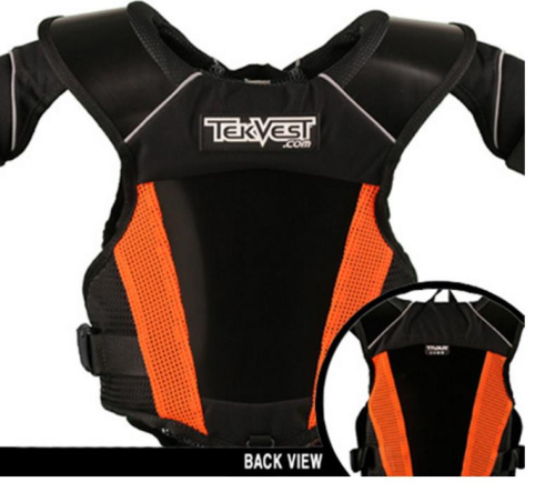 Tekrider - Tekrider Little People Gear Pee-Wee Tekvest - TVPW2400 - Black - OSFM