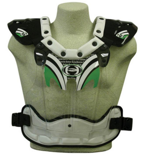 HRP Sports - HRP Sports Flak 1000 Chest Protector - 1003-G-11 - Green - Large