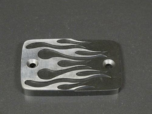Highway Hawk - Highway Hawk Master Cylinder Cover - Flame - HH-454-033