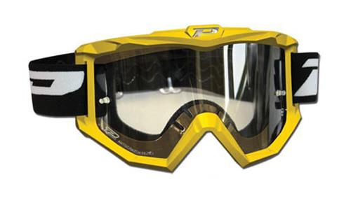 Pro Grip - Pro Grip 3201 Dual Race Line Goggles with Anti-Scratch Lens - 3201YL - Yellow - OSFM