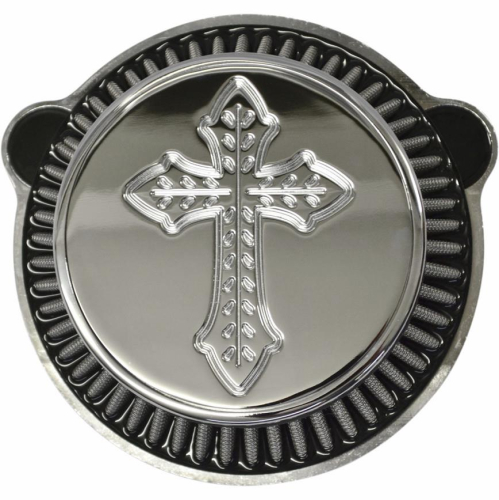 LA Choppers - LA Choppers Air Cleaner Assembly - Spanish Cross - Chrome - LA239600