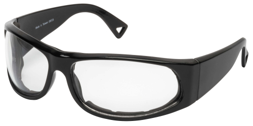 BikeMaster - BikeMaster Track Sunglasses - BM11-C - Black / Clear Lens - OSFM