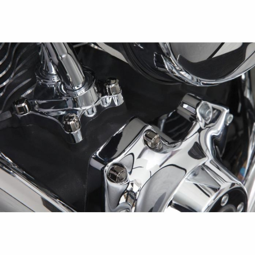 Ciro - Ciro Engine Bolt Cap Set - Diamond-Cut - Black - 70005