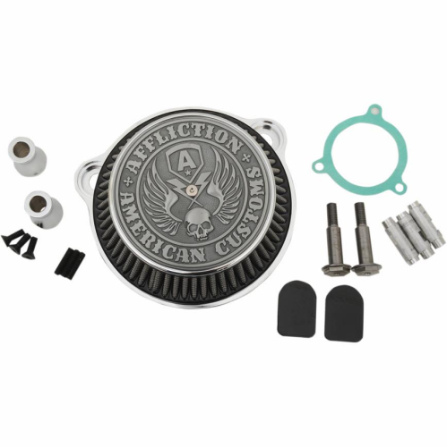 LA Choppers - LA Choppers Affliction Air Cleaner - Chrome - LA299001