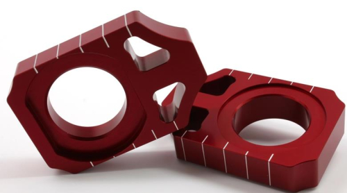 Works Connection - Works Connection Axle Blocks - Red - 17027