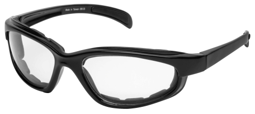 BikeMaster - BikeMaster Chromester Sunglasses - BM17-C - Black / Clear Lens - OSFM