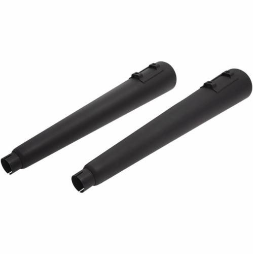 Ciro - Ciro 4in. Megaphone Slip-On Mufflers - Black - 30010