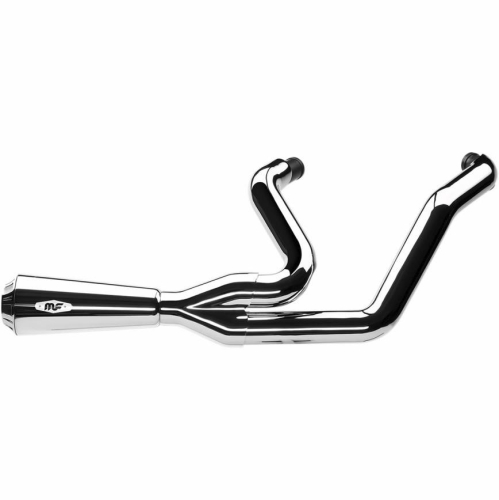 MagnaFlow - MagnaFlow Riot 2-Into-1 Exhaust System - Chrome - 7210707