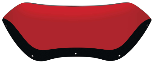 Memphis Shades - Memphis Shades Spoiler Windshield - 5.5in. - Ruby - MEP85402