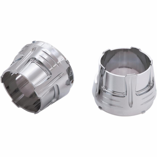 Ciro - Ciro 4in. Slip-On Muffler End Caps - Diffuser - Chrome - 31200