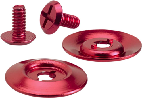 Biltwell Inc. - Biltwell Inc. Hardware Kit for Gringo S Helmet - Red - HKREDGSSB