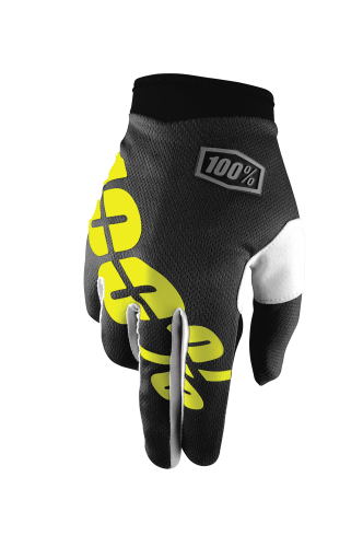 100% - 100% iTrack Gloves - 1000201410 - Black/Yellow - Small
