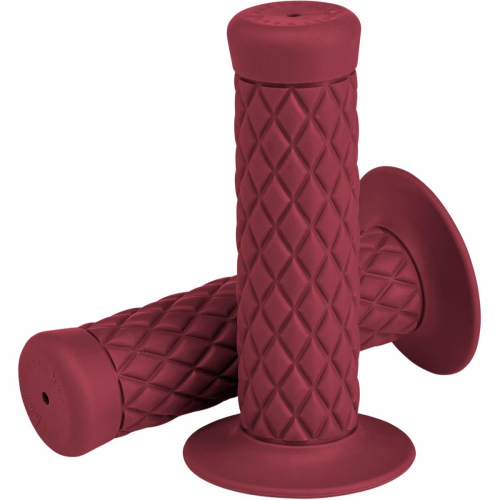 Biltwell Inc. - Biltwell Inc. Thruster Grips for 7/8in. Handlebars - Oxblood - GRBUN78OX