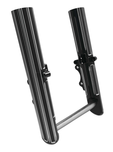 Arlen Ness - Arlen Ness Hot Legs Dual Disc Fork Leg Set - 10-Gauge - Black - 40527