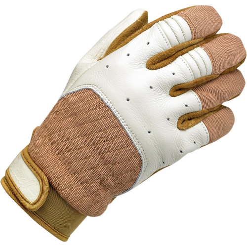 Biltwell Inc. - Biltwell Inc. Bantam Gloves - GBXLGWTTN - White/Tan - X-Large