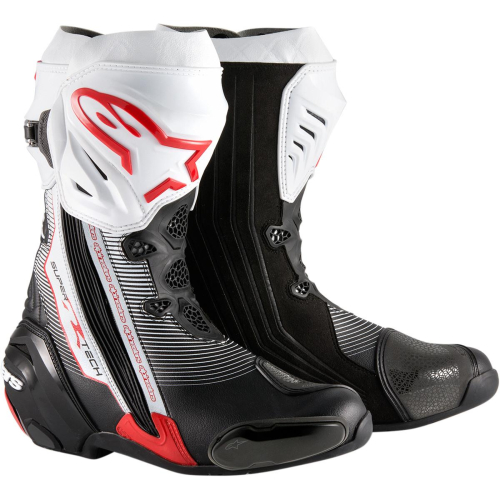 Alpinestars - Alpinestars Supertech R Vented Boots - 2220015132244 - Black/Red/White - 9.5