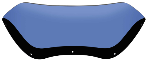 Memphis Shades - Memphis Shades Spoiler Windshield - 5.5in. - Blue - MEP85406