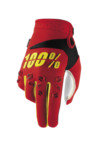 100% - 100% Airmatic Gloves - 1000402011 - Red - Medium