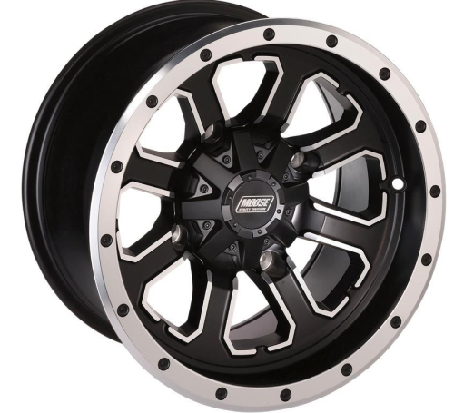 Moose Utility - Moose Utility 548X Front Wheel - 12x7 - 4+3 Offset - 4/115 - Black - 0230-0734