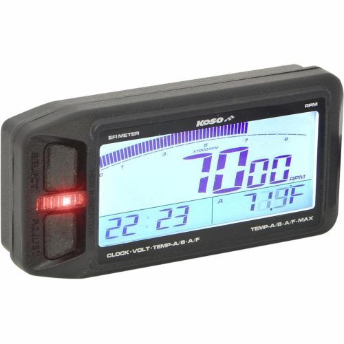 Koso North America - Koso North America G2 Revolution Mini Tachometer/Dual Temp Meter - BA052001