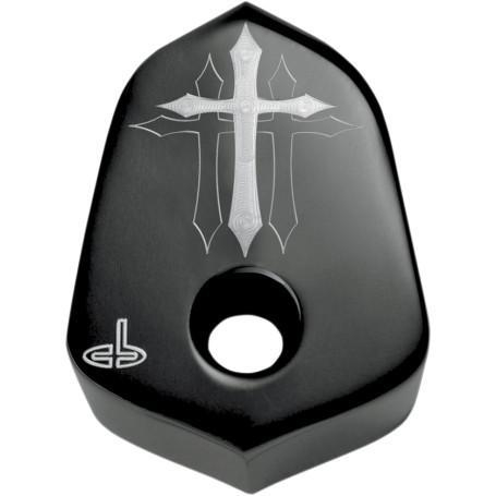 Carl Brouhard Designs - Carl Brouhard Designs Ignition Switch Cover - Cross Series - Black - ICC003B