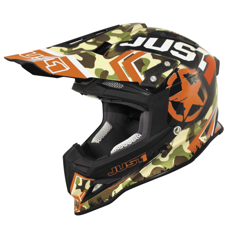 Just 1 - Just 1 J12 Kombat Helmet - J1V323ORKBLG - Kombat Orange - Large
