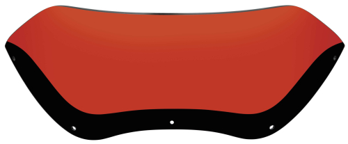 Memphis Shades - Memphis Shades Spoiler Windshield - 5.5in. - Burnt Orange - MEP85407