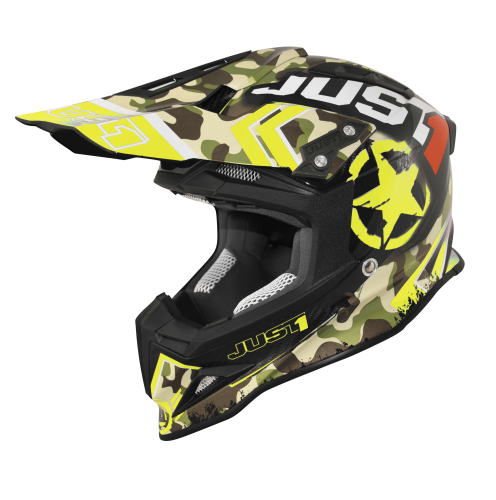Just 1 - Just 1 J12 Kombat Helmet - J1V323YLKBSM - Kombat Yellow - Small