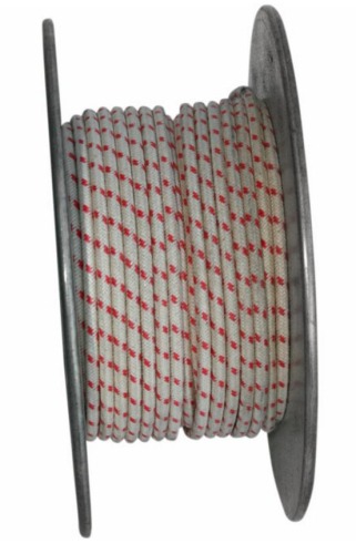 NYC Choppers - NYC Choppers 16 Gauge Braided Wire with Tracers - White - 25ft. - 16GWRWHT