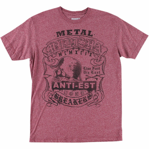 Metal Mulisha - Metal Mulisha Mock T-Shirt - M455S18434BURM - Mock Burgundy - Medium