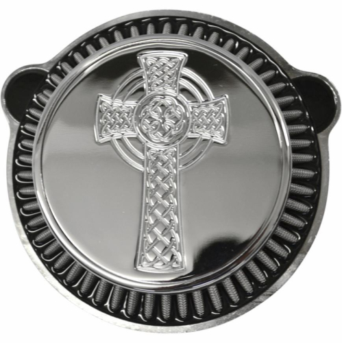 LA Choppers - LA Choppers Air Cleaner Assembly - Celtic Cross - Chrome - LA239700