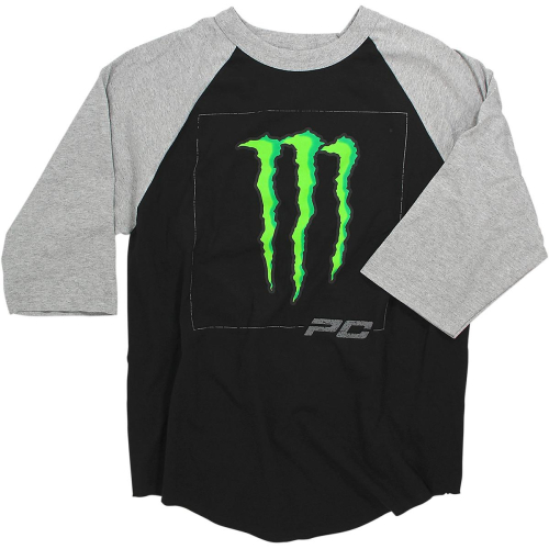 Pro Circuit - Pro Circuit D-Squared Raglan 3/4 T-Shirts - 6411570020 - Gray - Medium